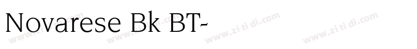 Novarese Bk BT字体转换